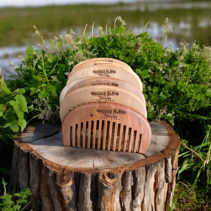 Wide Tooth Wood Beard Comb