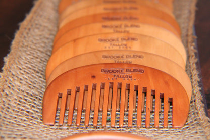 Wide Tooth Wood Beard Comb