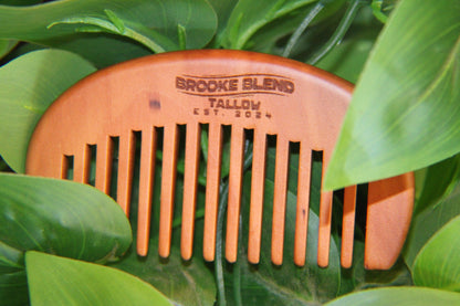 Wide Tooth Wood Beard Comb